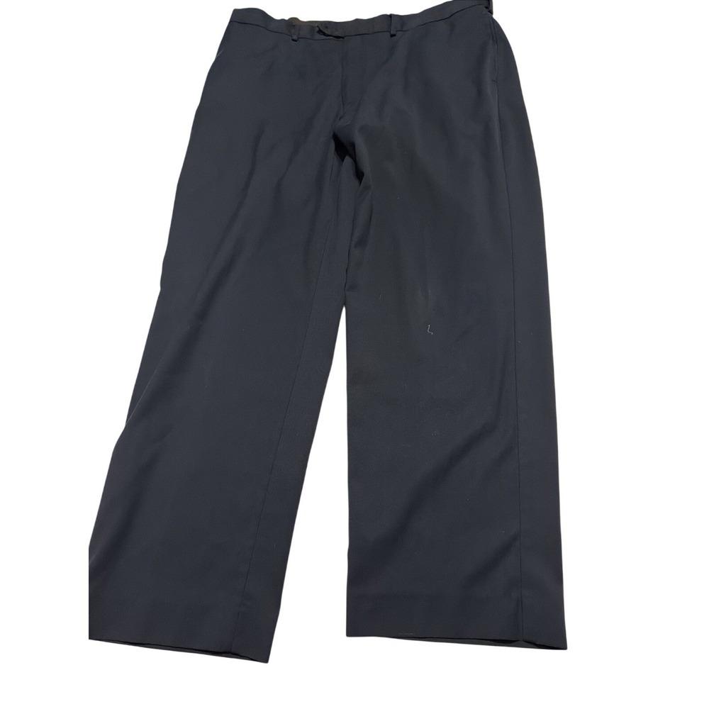Savane Select Edition Mens Navy Blue Flat Front Dress Pants 40x28